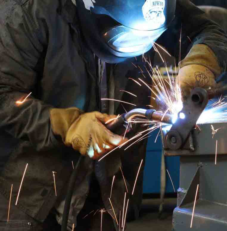 Dumpster repair welding work