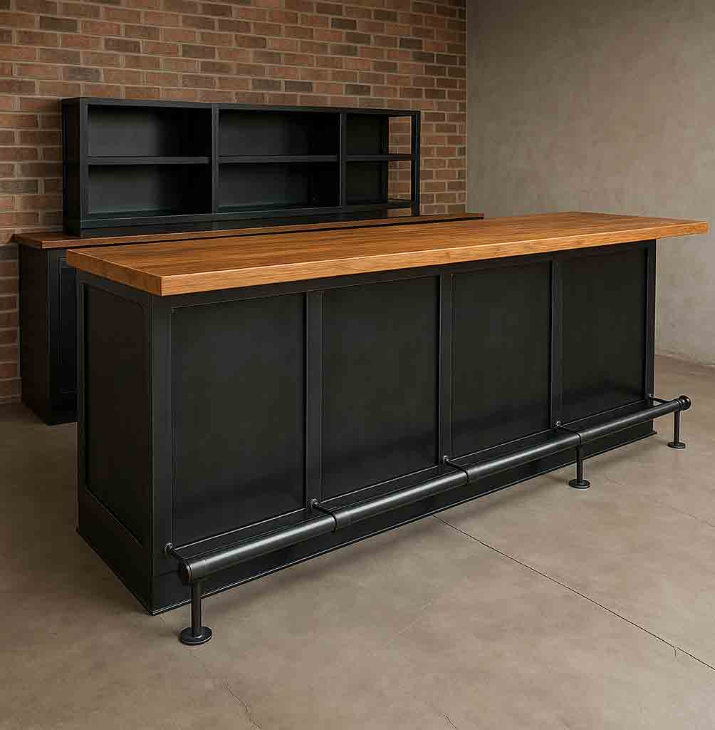Custom steel bar and furniture fabrication